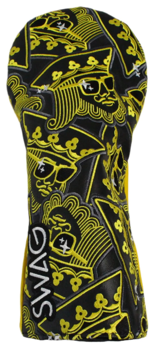 Swag Golf - Gold Shiny King Driver Headcover *opened, no bag* - GOLF LEAGUE