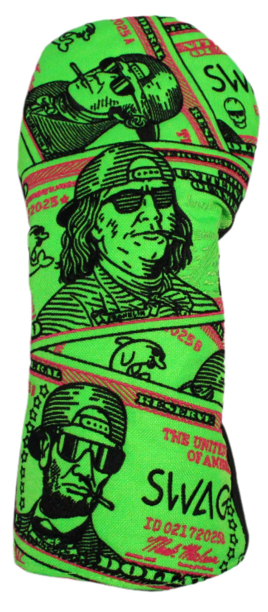 Swag Golf - Almight Dollar 5.0 Driver Headcover *opened, no bag* - GOLF LEAGUE