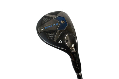 Pre-Owned Callaway AI Smoke: 4 Hybrid (21.0) W/ SteelFiber FC 65 f2 (Senior) (39.5 Inch) Shaft (Average)