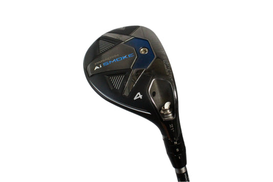 Pre-Owned Callaway AI Smoke: 4 Hybrid (21.0) W/ SteelFiber FC 65 f2 (Senior) (39.5 Inch) Shaft (Average)