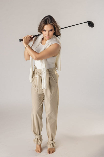 Foreplay Women’s Golf Pants - Paperbag-Waist