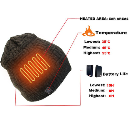 Heated Thermal Hat – USB-Powered Winter Headgear
