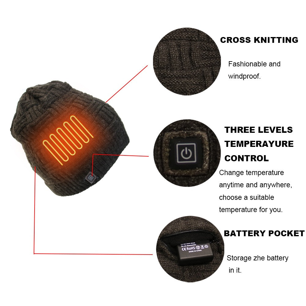 Heated Thermal Hat – USB-Powered Winter Headgear