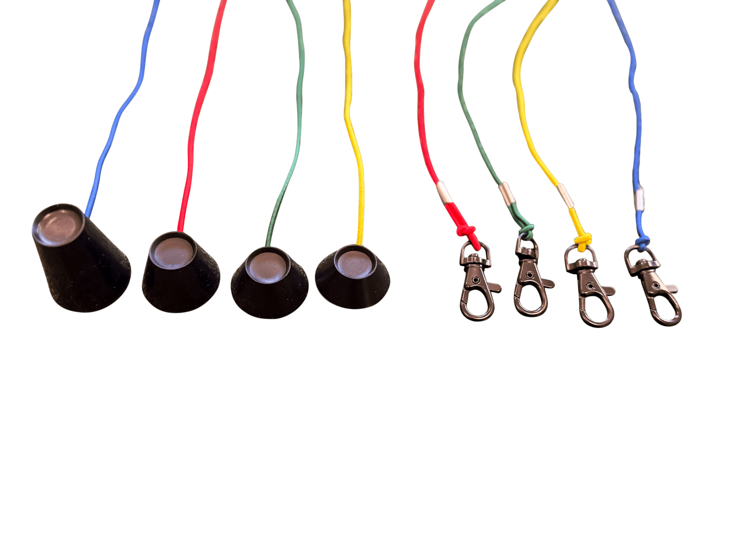 2FT Golf Simulator Tees - Durable Silicone Sim Tees with Bungee Cord and Swivel Clip