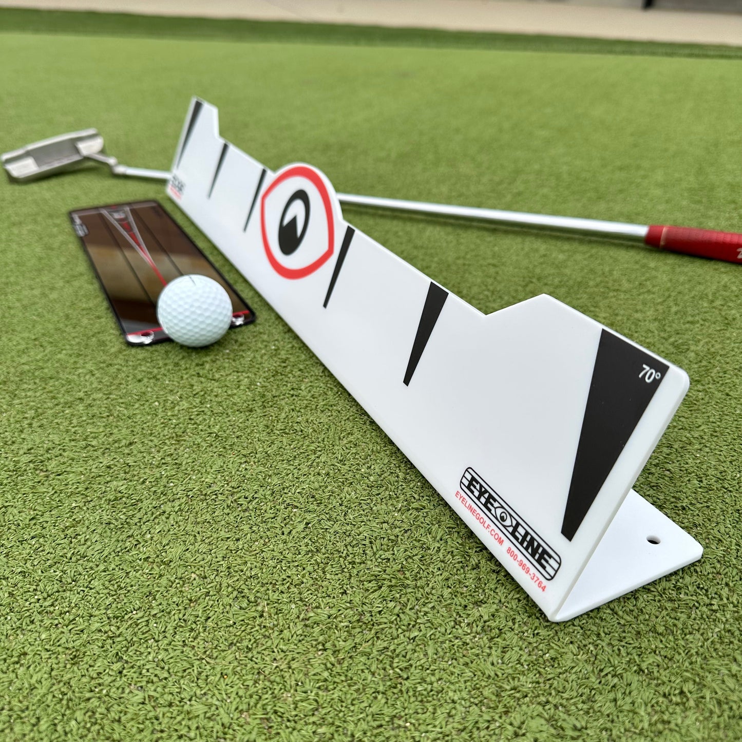 Edge Putting Rail & Quick Look Mirror Combo