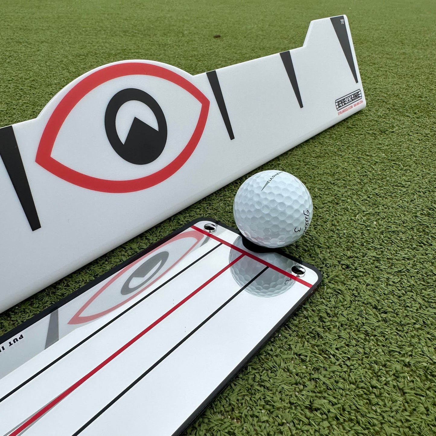 Edge Putting Rail & Quick Look Mirror Combo