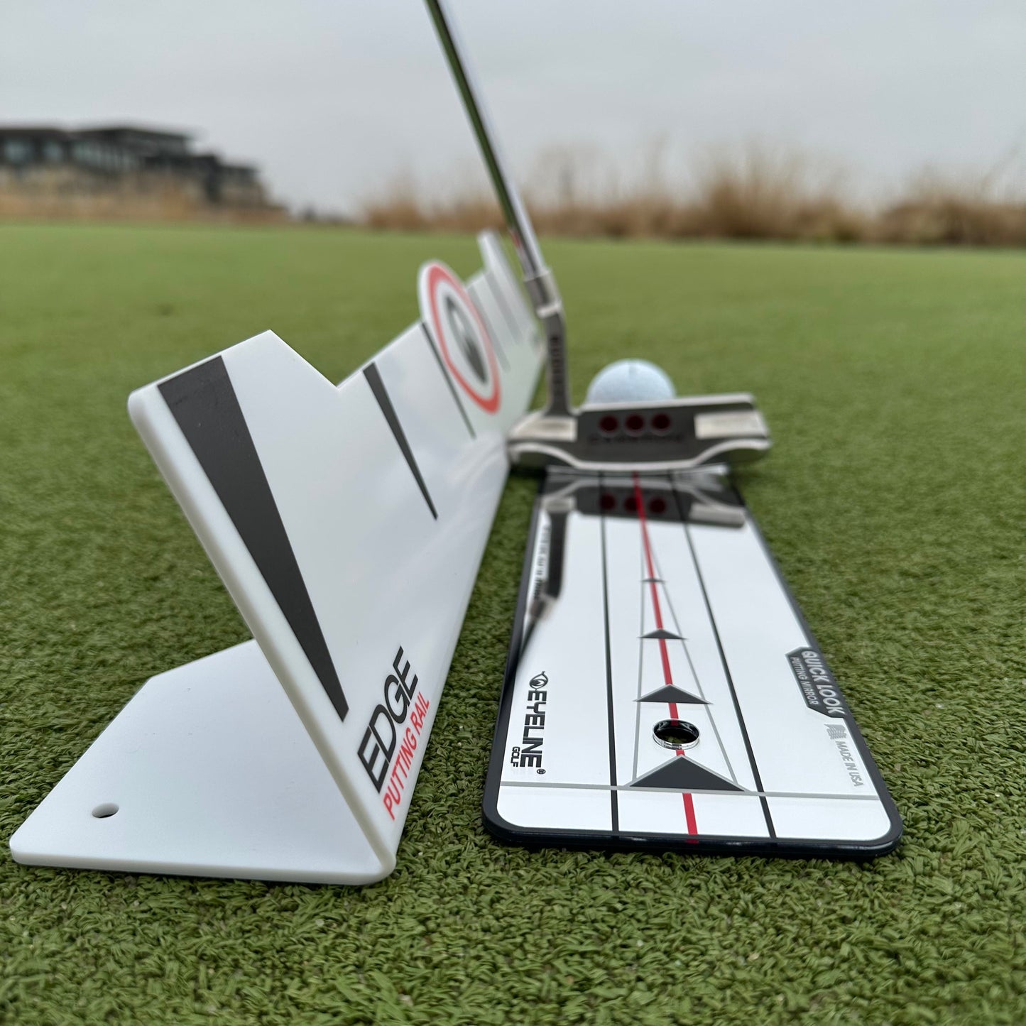 Edge Putting Rail & Quick Look Mirror Combo