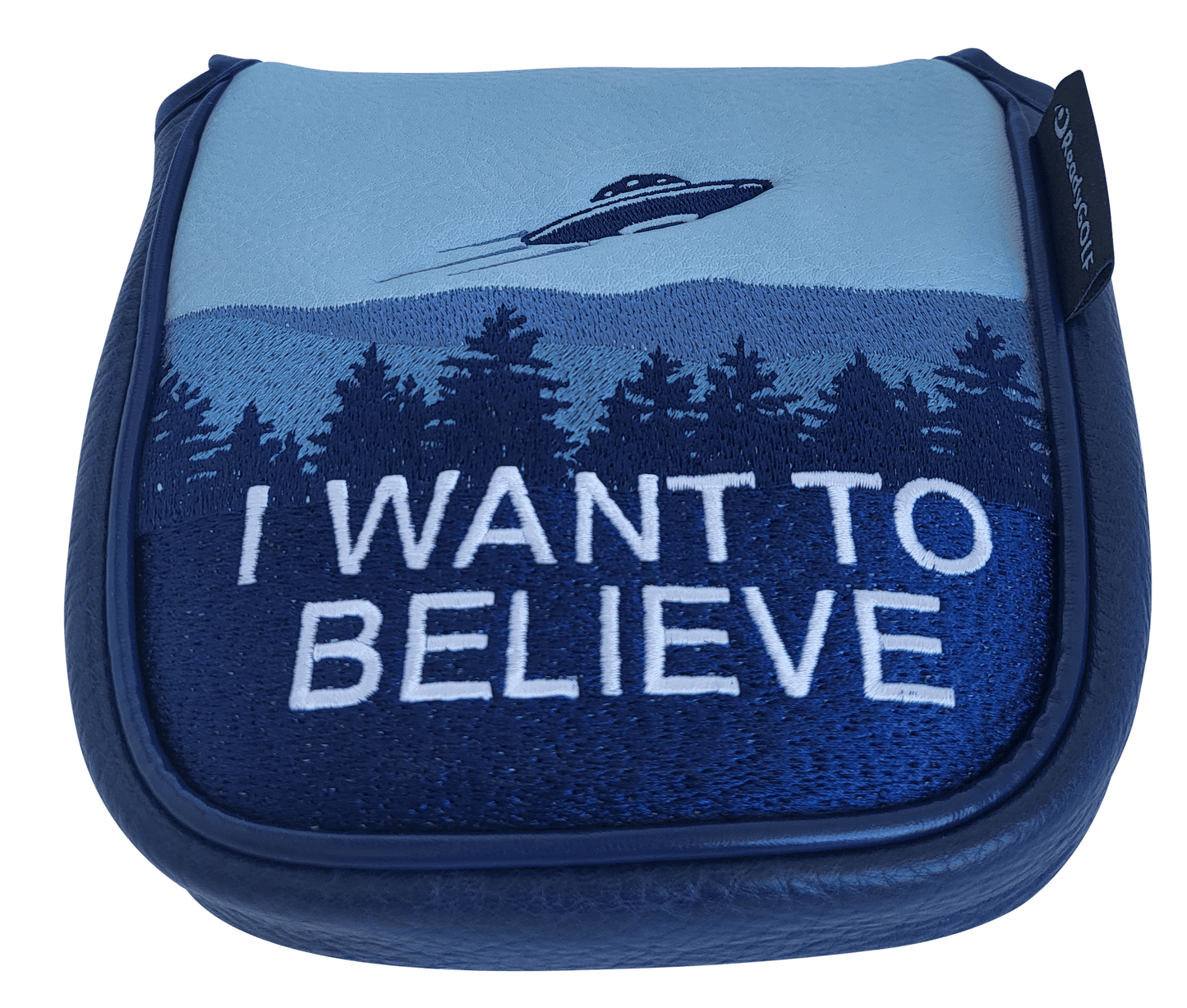 L.A.B. DF2.1 Embroidered Center-Shafted Putter Cover by ReadyGOLF - I Want to Believe