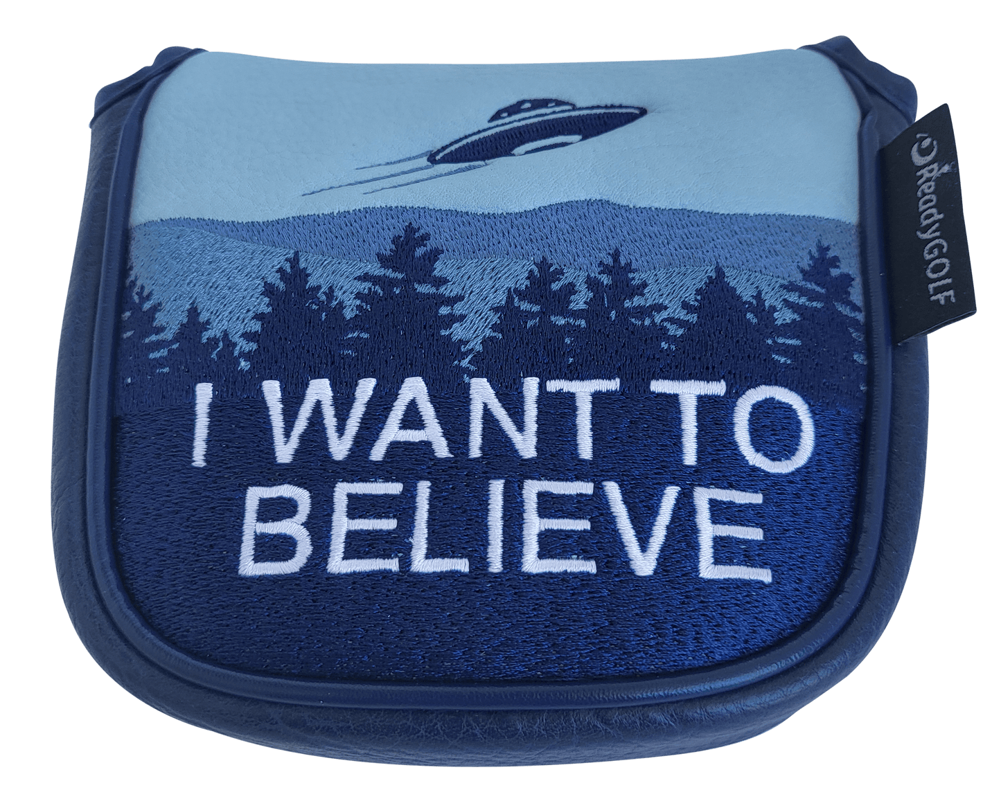 L.A.B. DF3 Embroidered Center-Shafted Putter Cover by ReadyGOLF - I Want to Believe