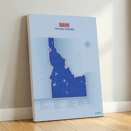 Map of Idaho Golf Courses