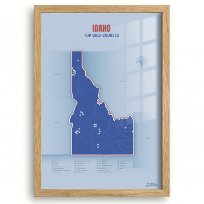 Map of Idaho Golf Courses