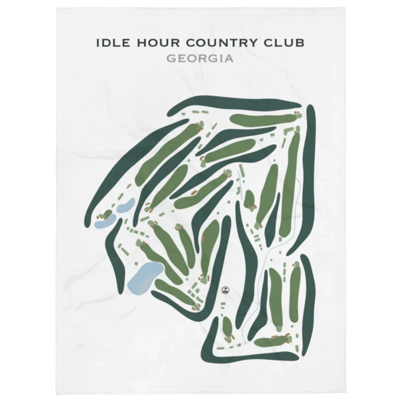 Idle Hour Country Club, Georgia - Printed Golf Courses