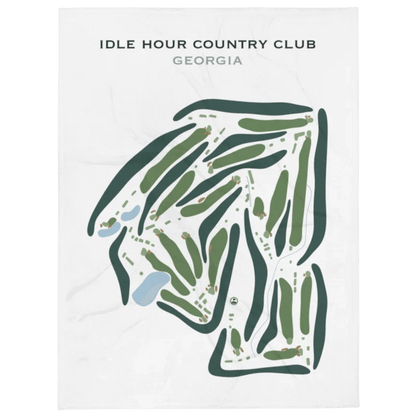 Idle Hour Country Club, Georgia - Printed Golf Courses
