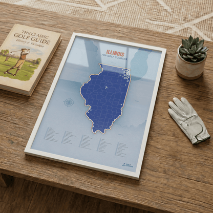 Map of Illinois Golf Courses