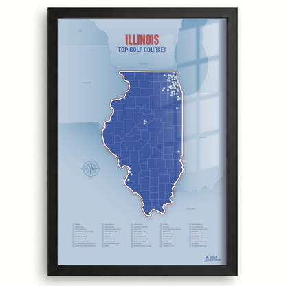 Map of Illinois Golf Courses