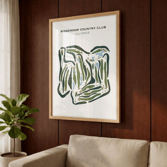 Ridgemoor Country Club, Illinois - Printed Golf Courses