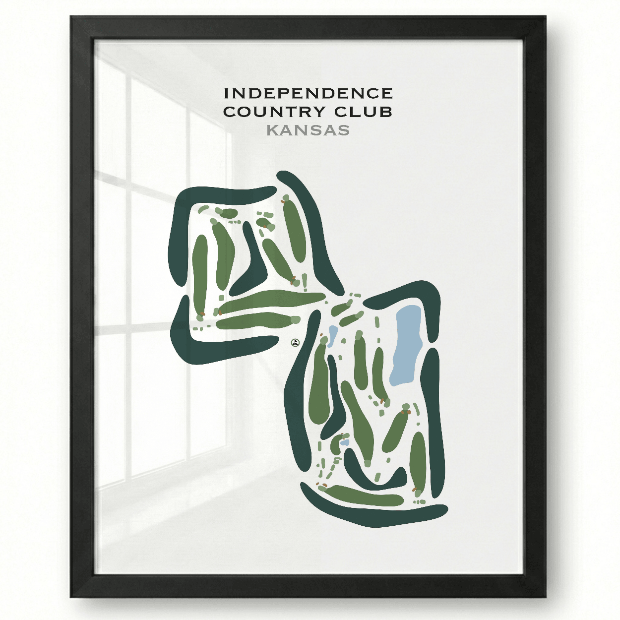 Independence Country Club, Kansas - Printed Golf Courses