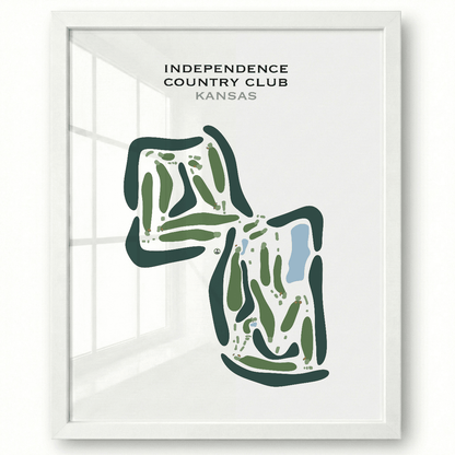Independence Country Club, Kansas - Printed Golf Courses