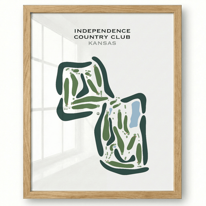 Independence Country Club, Kansas - Printed Golf Courses
