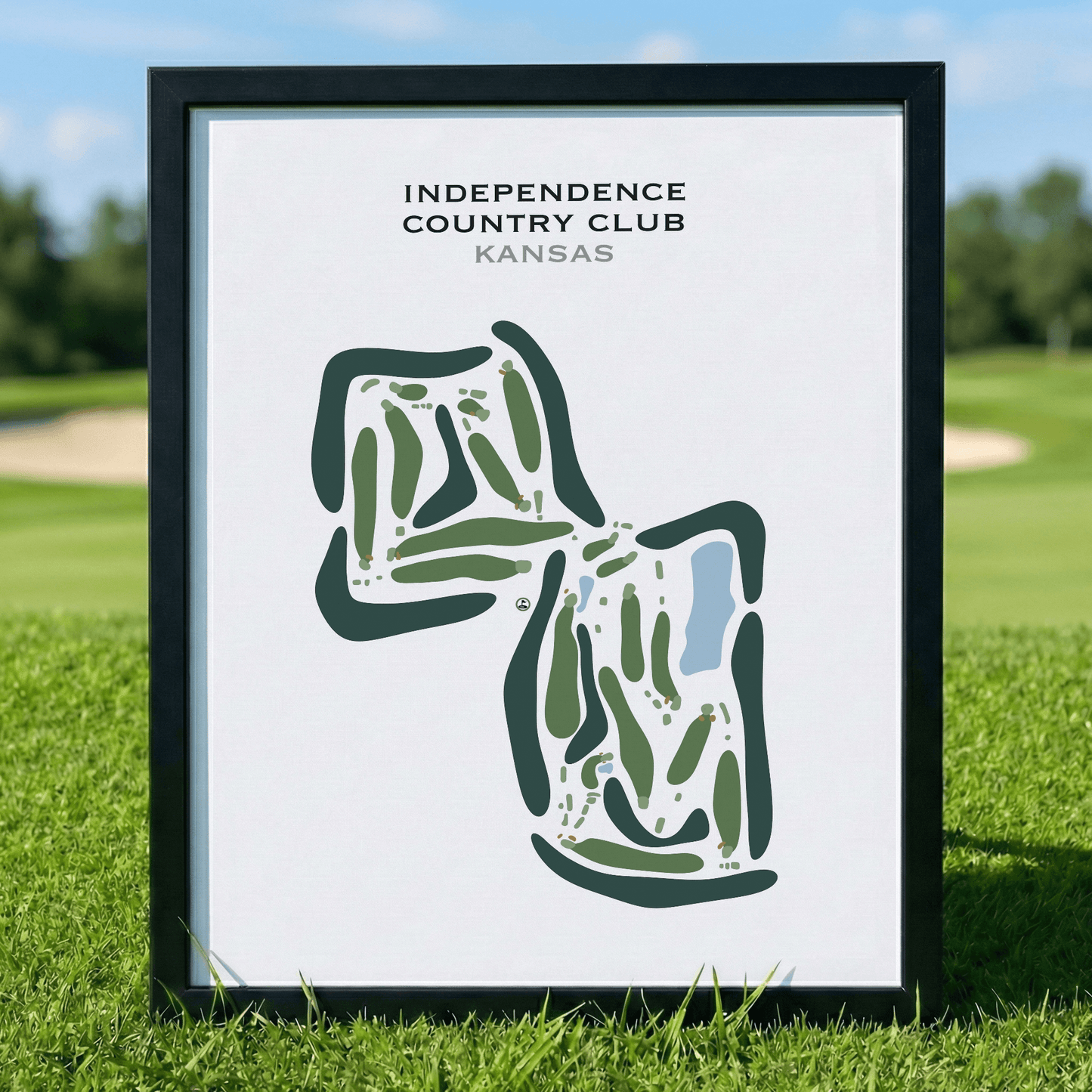 Independence Country Club, Kansas - Printed Golf Courses