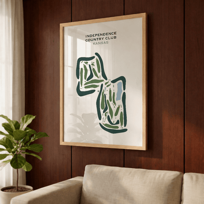 Independence Country Club, Kansas - Printed Golf Courses
