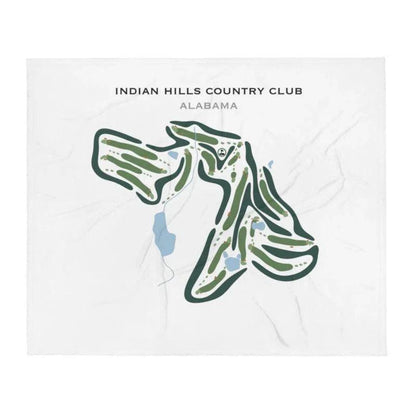 Indian Hills Country Club, Alabama - Printed Golf Courses