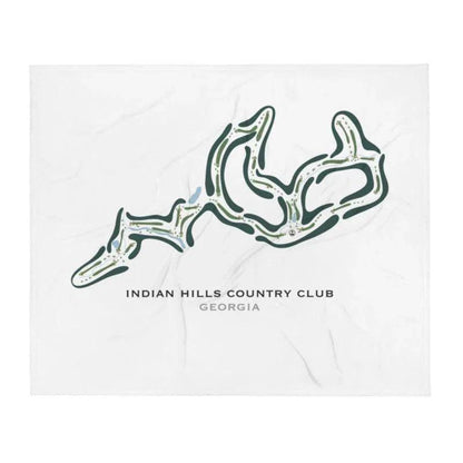 Indian Hills Country Club, Georgia - Printed Golf Courses