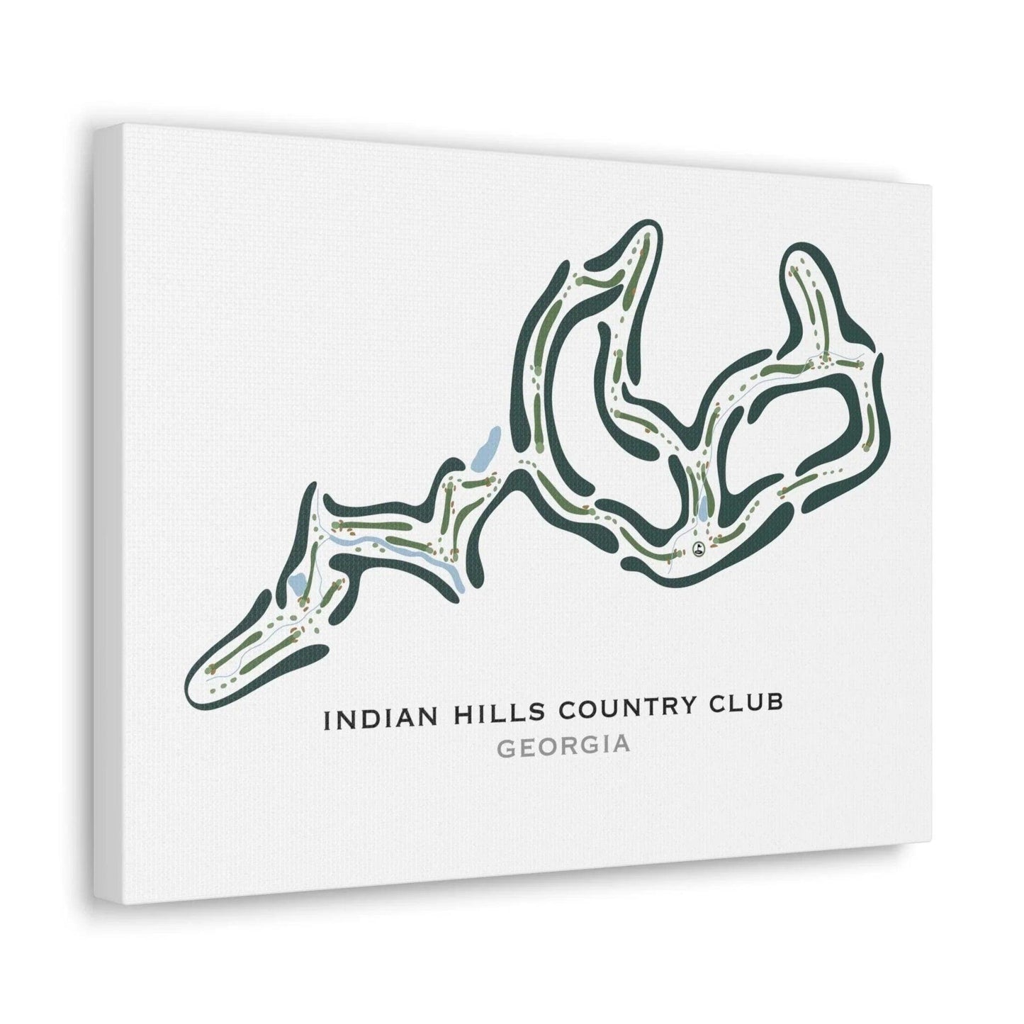 Indian Hills Country Club, Georgia - Printed Golf Courses