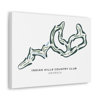 Indian Hills Country Club, Georgia - Printed Golf Courses
