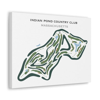 Indian Pond Country Club, Massachusetts - Printed Golf Courses