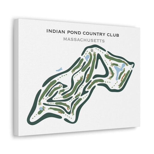 Indian Pond Country Club, Massachusetts - Printed Golf Courses