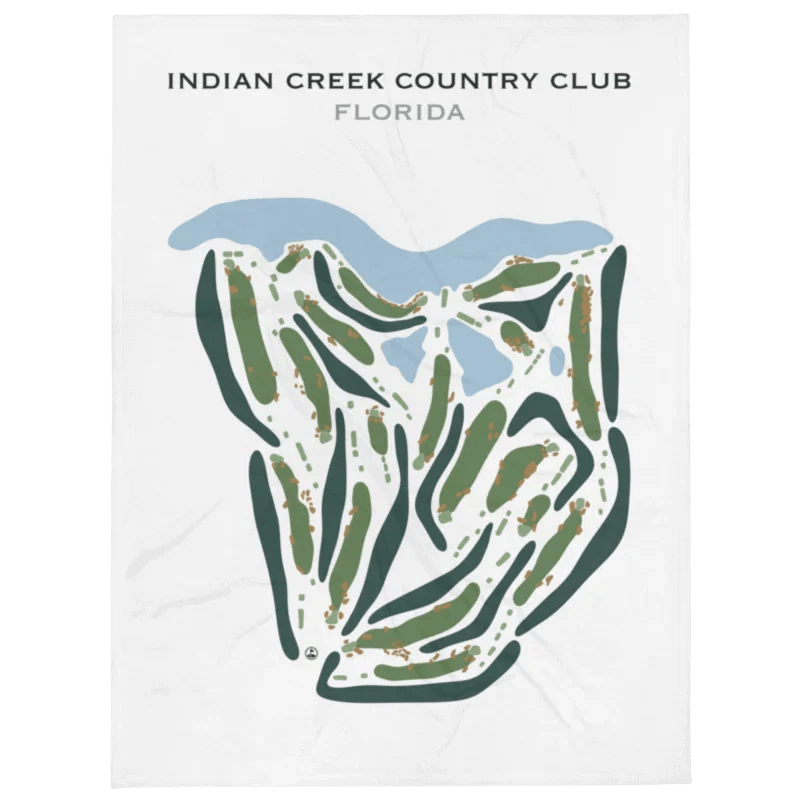 Indian Creek Country Club, Florida - Printed Golf Courses