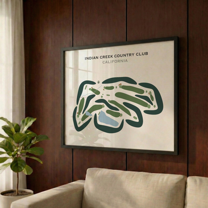 Indian Creek Country Club, California - Printed Golf Courses