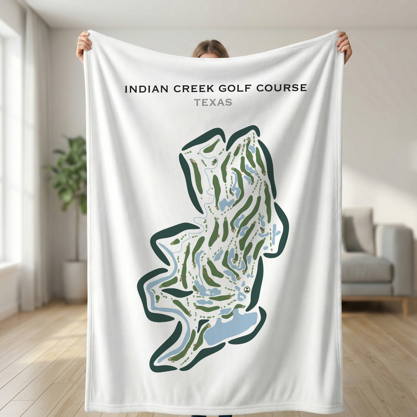 Indian Creek Golf Course, Texas - Printed Golf Courses
