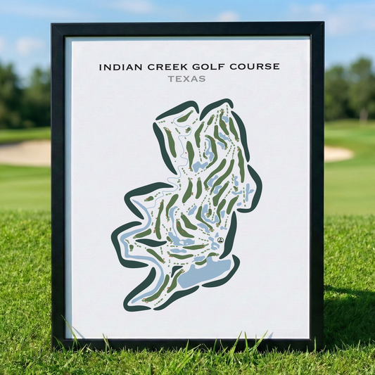 Indian Creek Golf Course, Texas - Printed Golf Courses