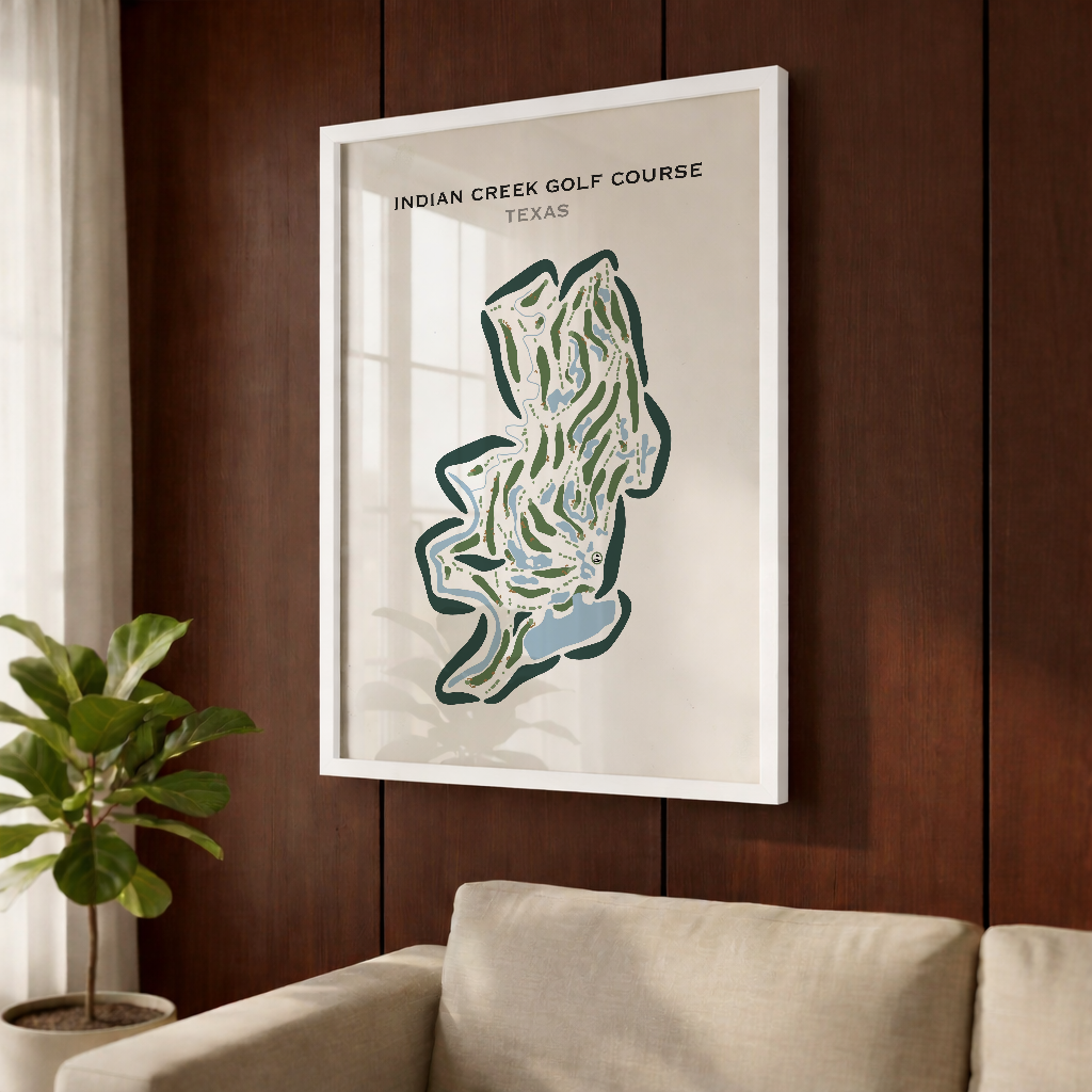 Indian Creek Golf Course, Texas - Printed Golf Courses