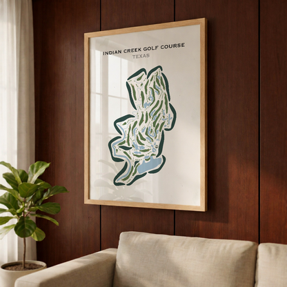 Indian Creek Golf Course, Texas - Printed Golf Courses