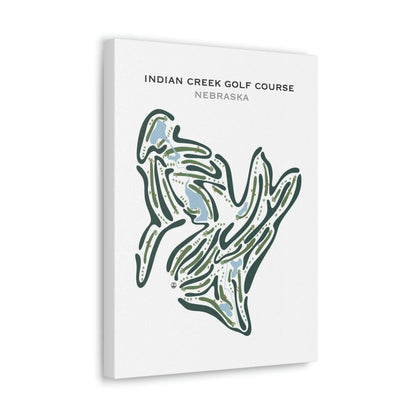 Indian Creek Golf Course, Nebraska - Printed Golf Courses