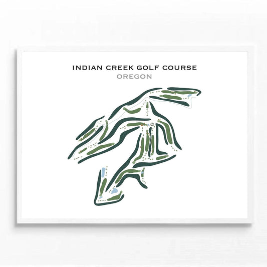Indian Creek Golf Course, Oregon - Printed Golf Courses