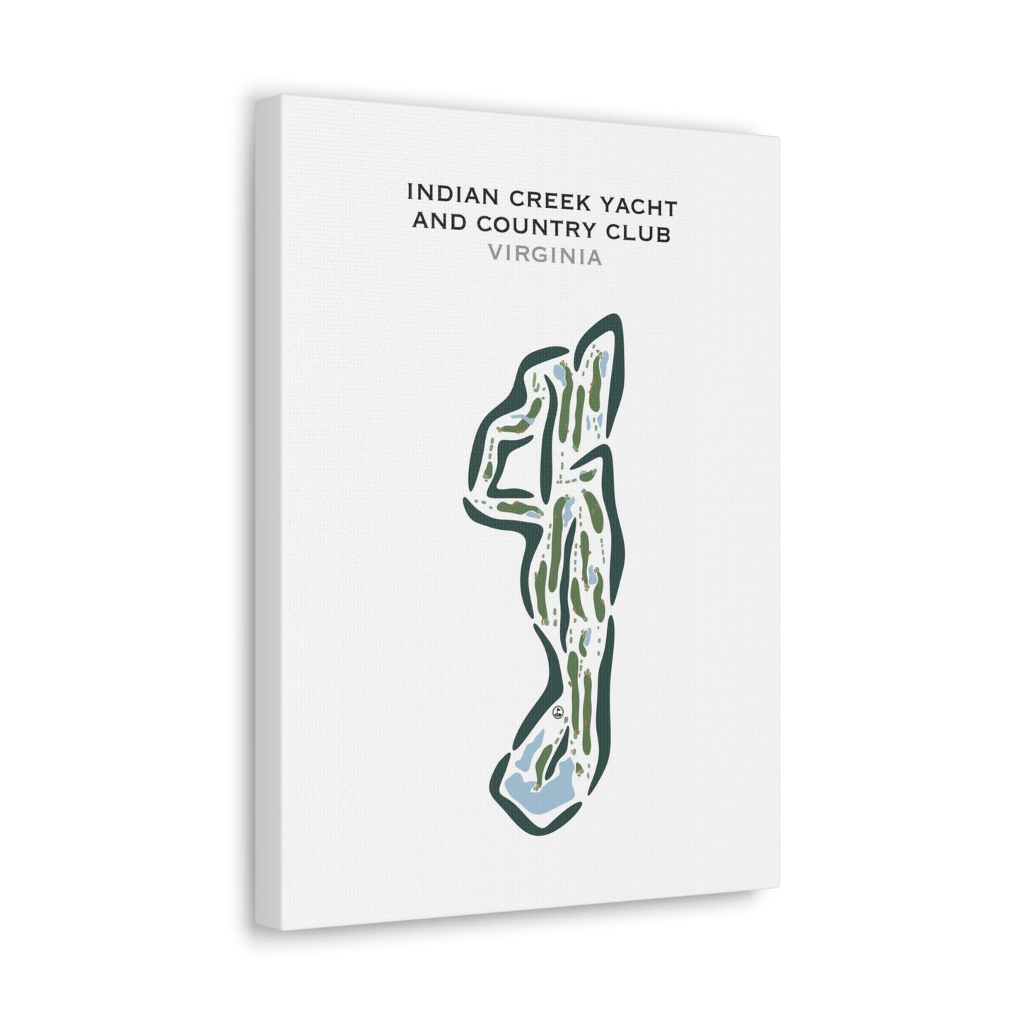 Indian Creek Yacht & Country Club, Virginia - Printed Golf Courses