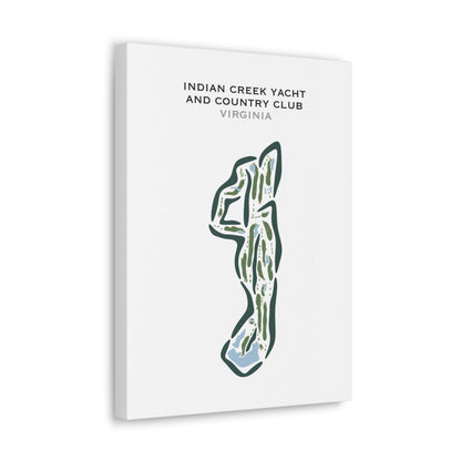 Indian Creek Yacht & Country Club, Virginia - Printed Golf Courses