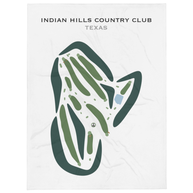 Indian Hills Country Club, Texas - Printed Golf Courses