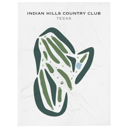 Indian Hills Country Club, Texas - Printed Golf Courses