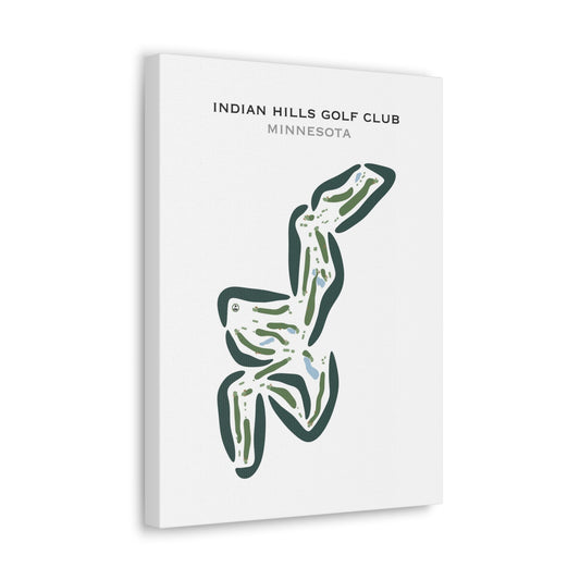 Indian Hills Golf Club, Minnesota - Printed Golf Courses