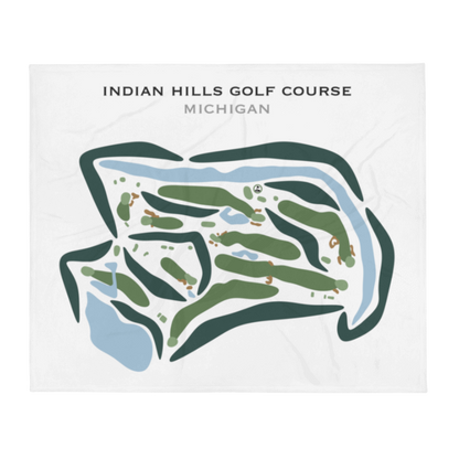 Indian Hills Golf Course, Michigan - Printed Golf Courses