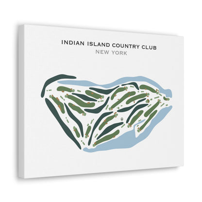 Indian Island Country Club, New York - Printed Golf Courses