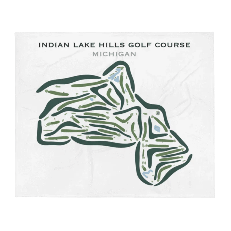 Indian Lake Hills Golf Course, Michigan - Printed Golf Courses