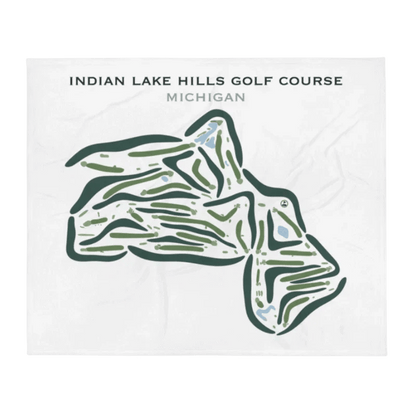 Indian Lake Hills Golf Course, Michigan - Printed Golf Courses