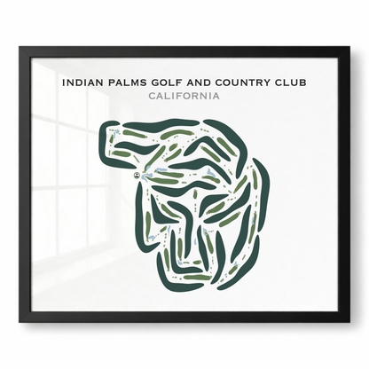 Indian Palms Golf & Country Club, California - Printed Golf Courses