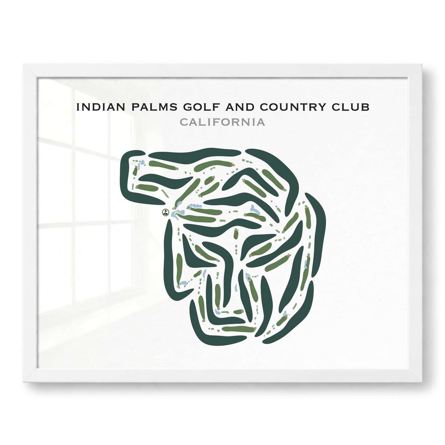 Indian Palms Golf & Country Club, California - Printed Golf Courses